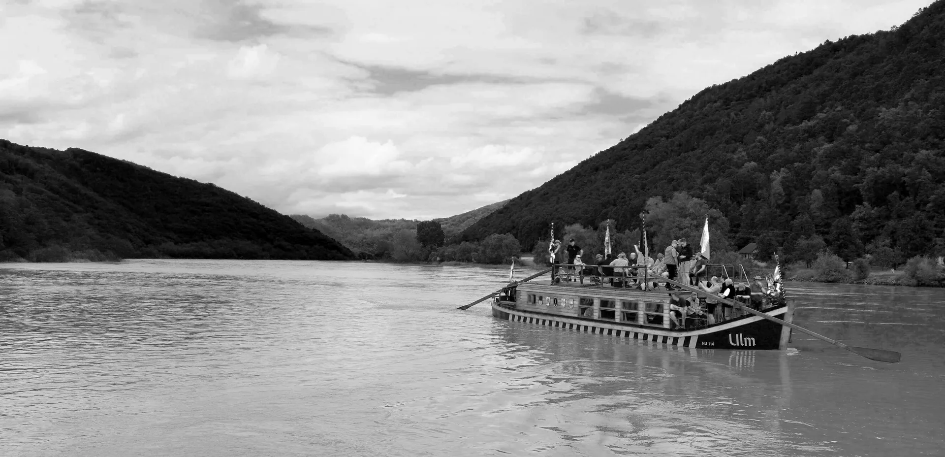 Ulmer Schachtel auf der Donau